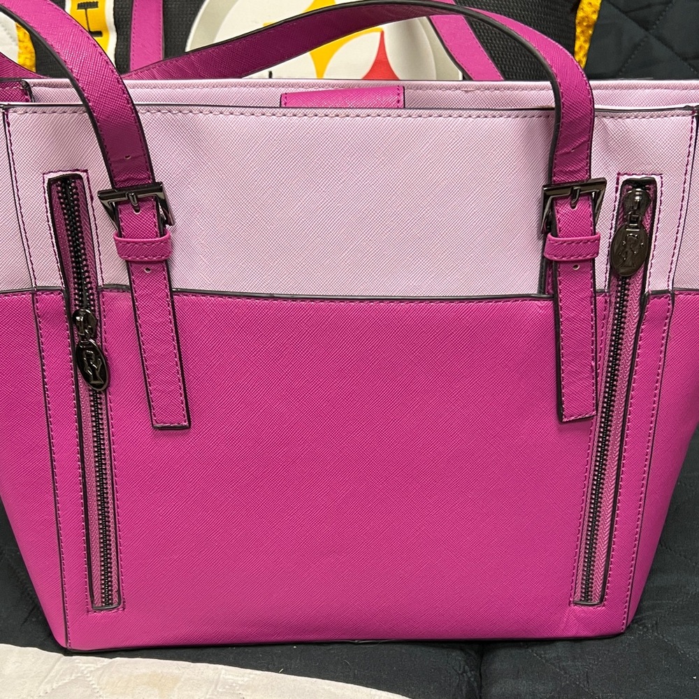 Damsel in Defense Two-Tone Pink Tote Bag - Picture 7 of 8